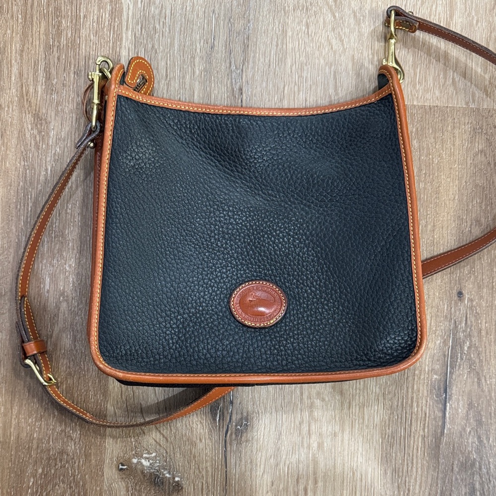 Dooney & Bourke Black and Brown Crossbody Bag